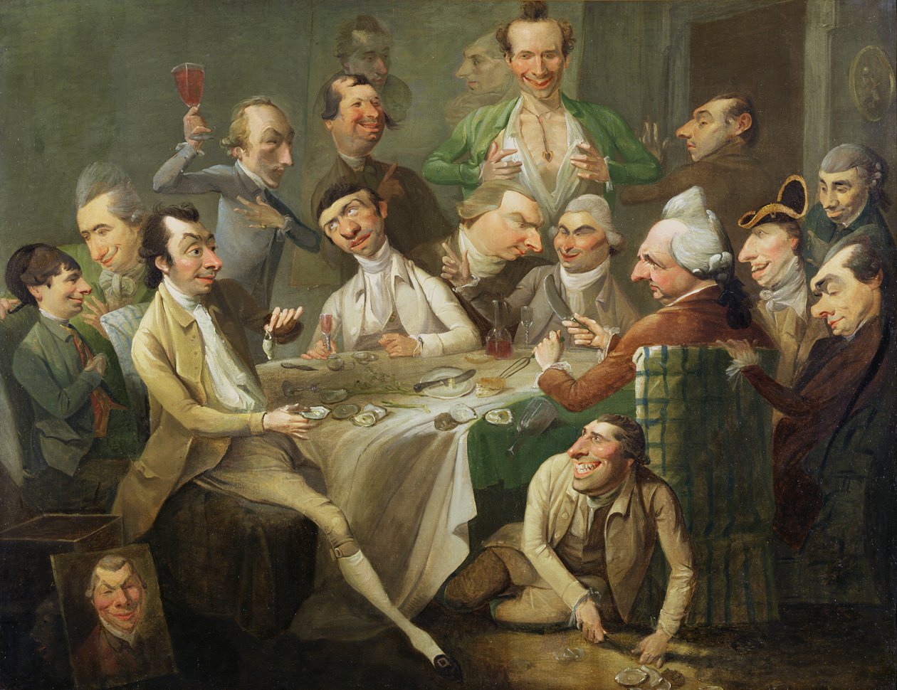 Egy karikatúra csoport, 1776 körül (olaj, vászon) alkotó: John Hamilton Mortimer