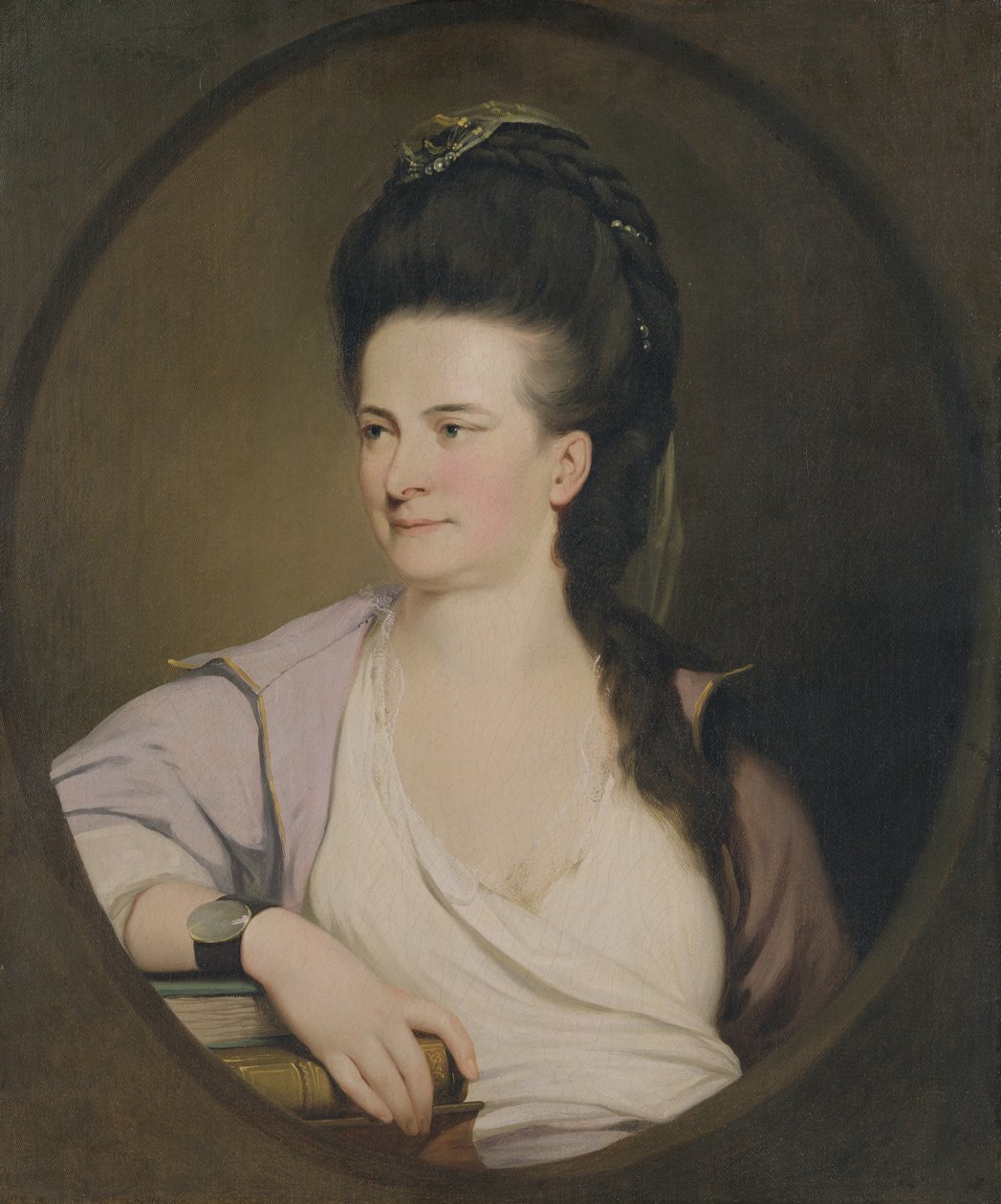 Egy ismeretlen nő, 1770 körül alkotó: John Hamilton Mortimer