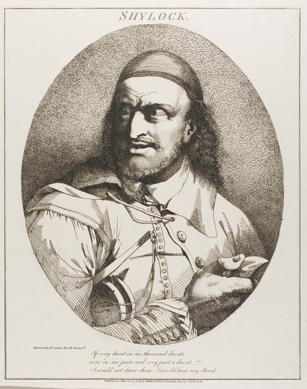 Shylock alkotó: John Hamilton Mortimer