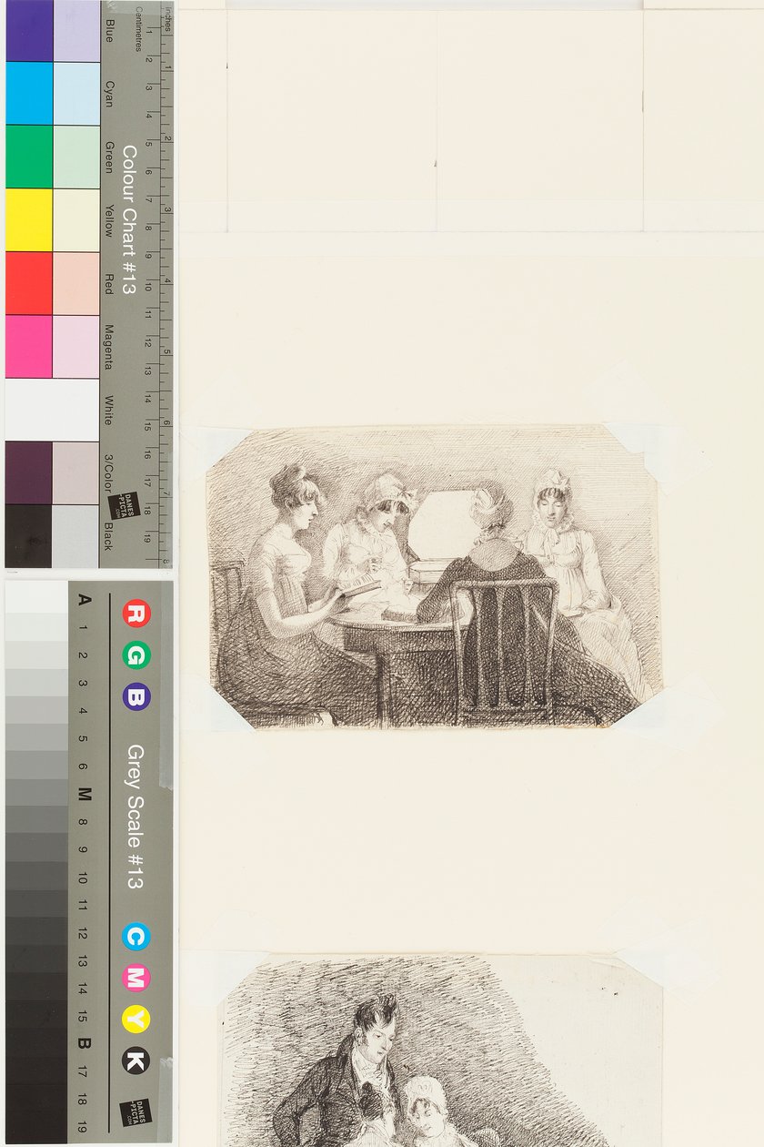 Egy csendes pillanat (toll és tinta papíron) alkotó: John Harden