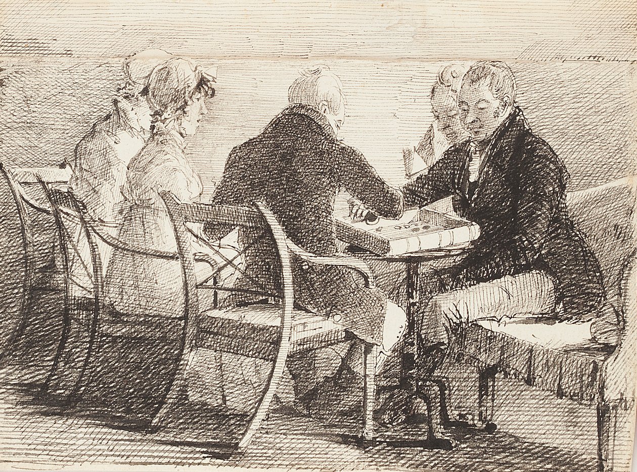 Backgammon, 1808 alkotó: John Harden