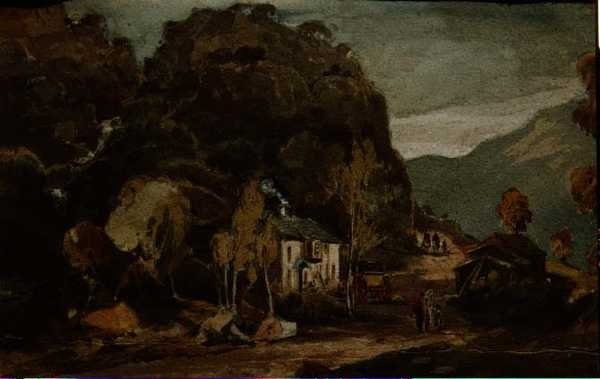 Borrowdale (akvarell papíron) alkotó: John Harden
