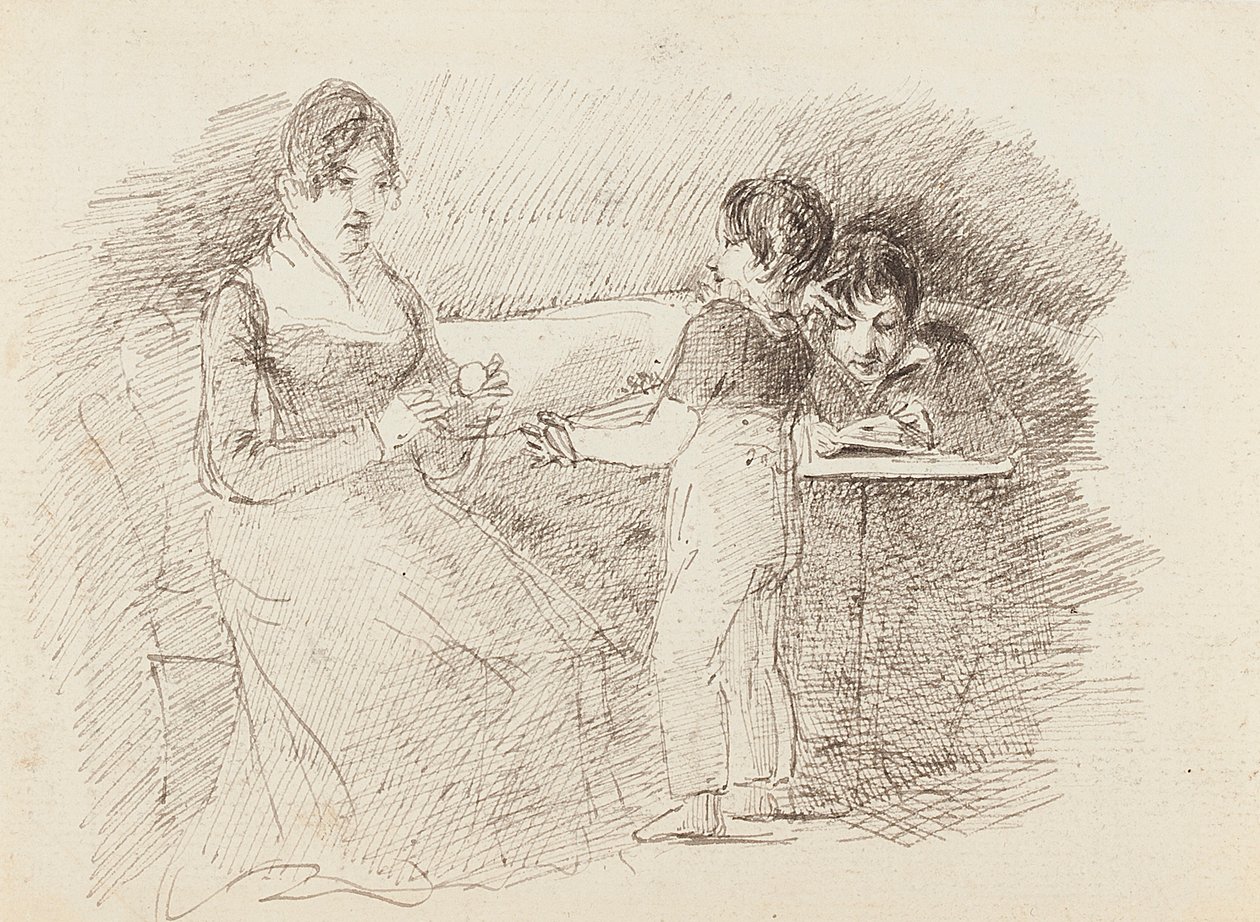 Gyapjút tartó fiú, 1843 alkotó: John Harden