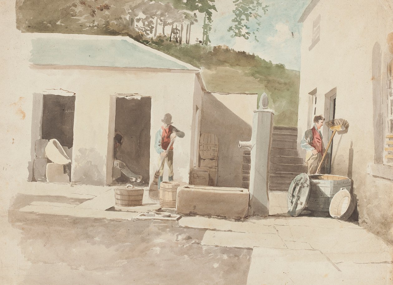Brathay Yard, Lake District, Cumbria (wc papíron) alkotó: John Harden