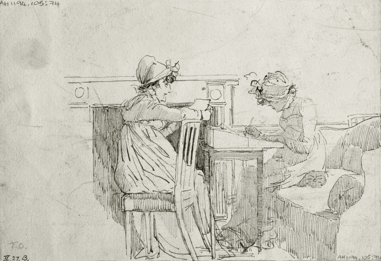 Levelezés (toll és tinta papíron) alkotó: John Harden