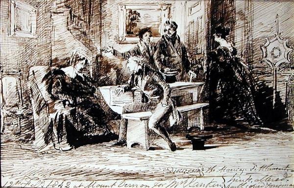 A házassági egyezség megvitatása alkotó: John Harden