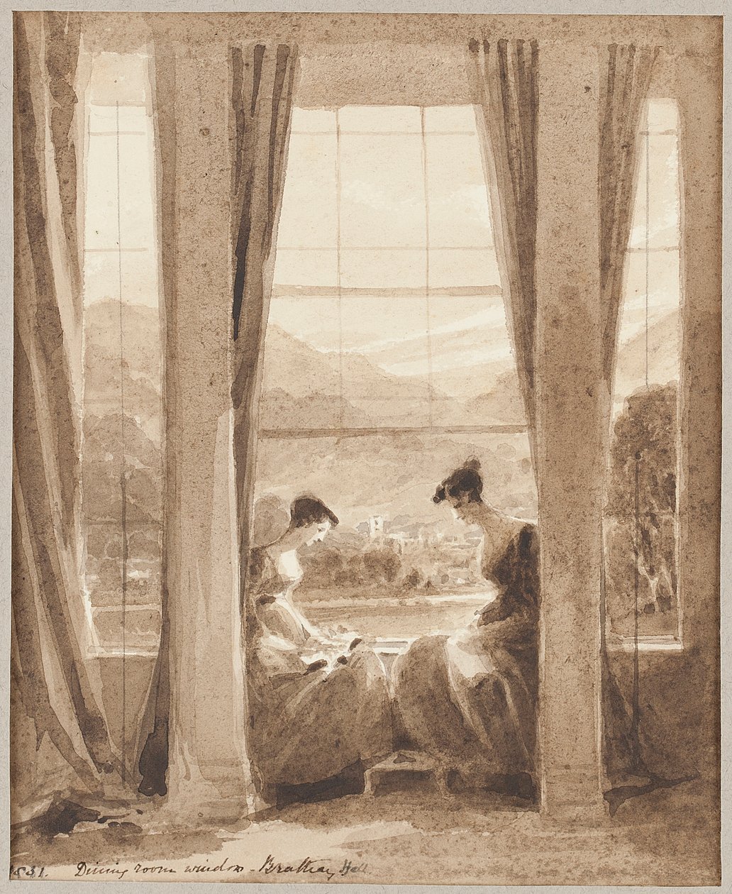 Szalon ablakai, Brathay terem alkotó: John Harden
