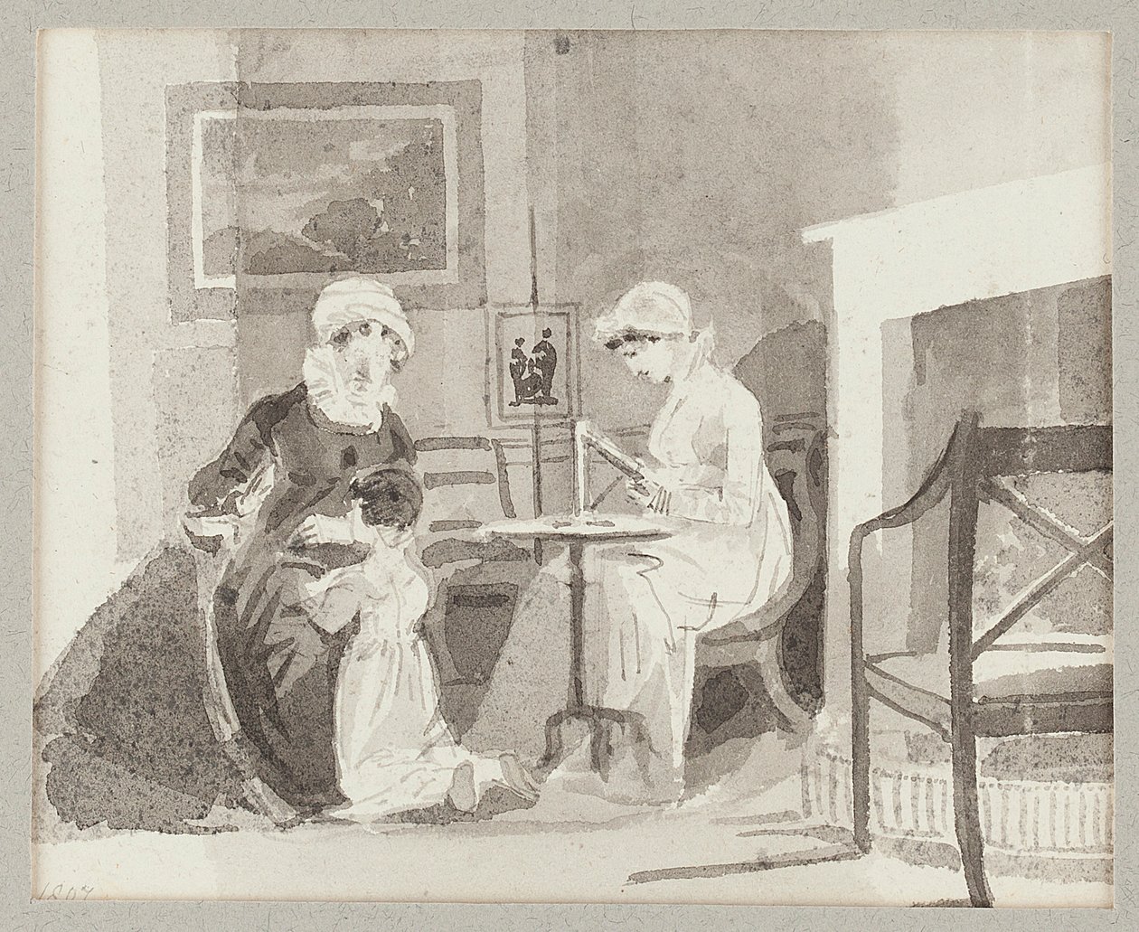Mrs H, Jessie és a fiatal Sophia alkotó: John Harden