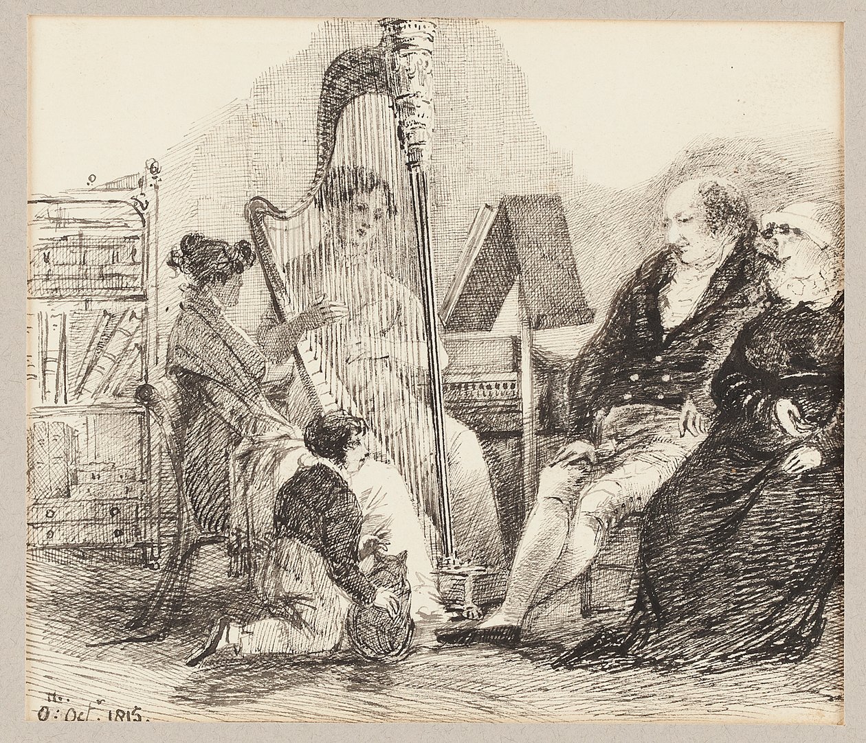 Hárfán zenél, 1815 alkotó: John Harden
