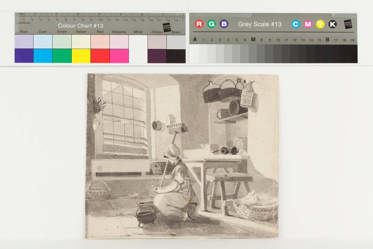 Scullery, Brathay (tinta papíron) alkotó: John Harden