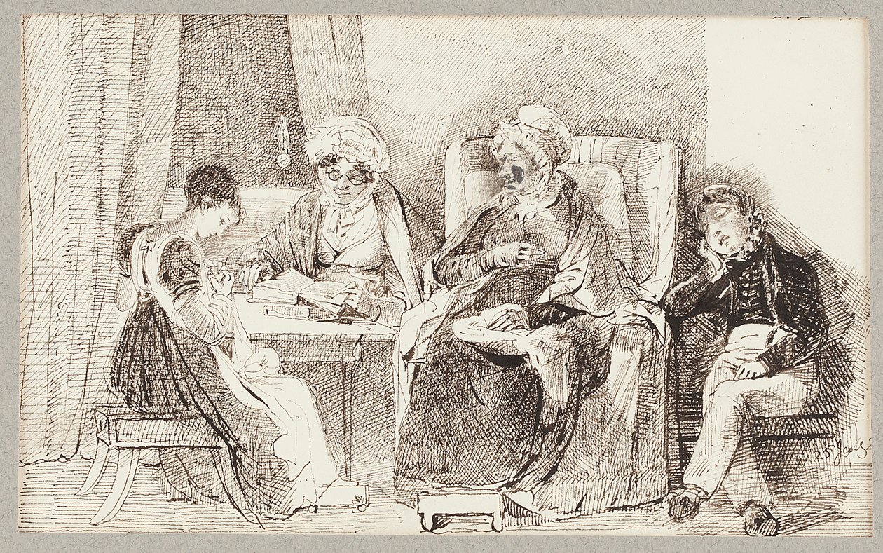 Beteg és pihen, 1824 alkotó: John Harden