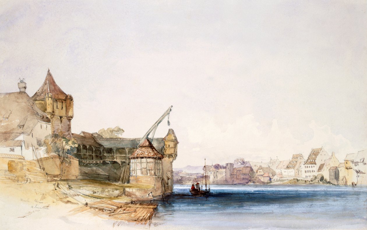 Bázeli kilátás, 1842 alkotó: John Harper