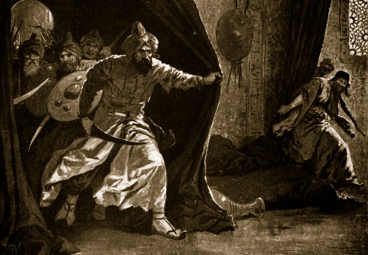 A királyi gárda lázadása Damaszkuszban alkotó: John Harris Valda
