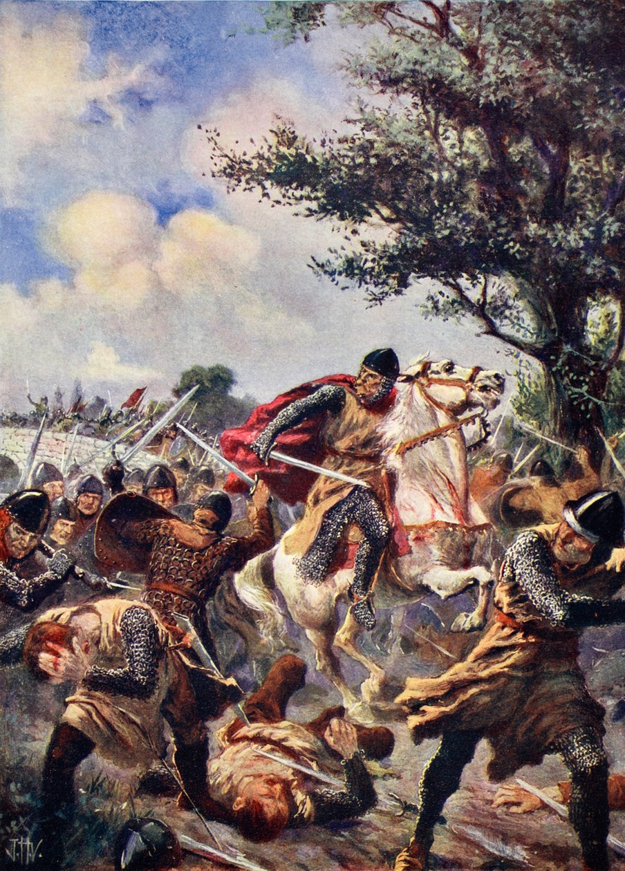 The Battle of Bouvines, 1214, illusztráció a Hutchinson