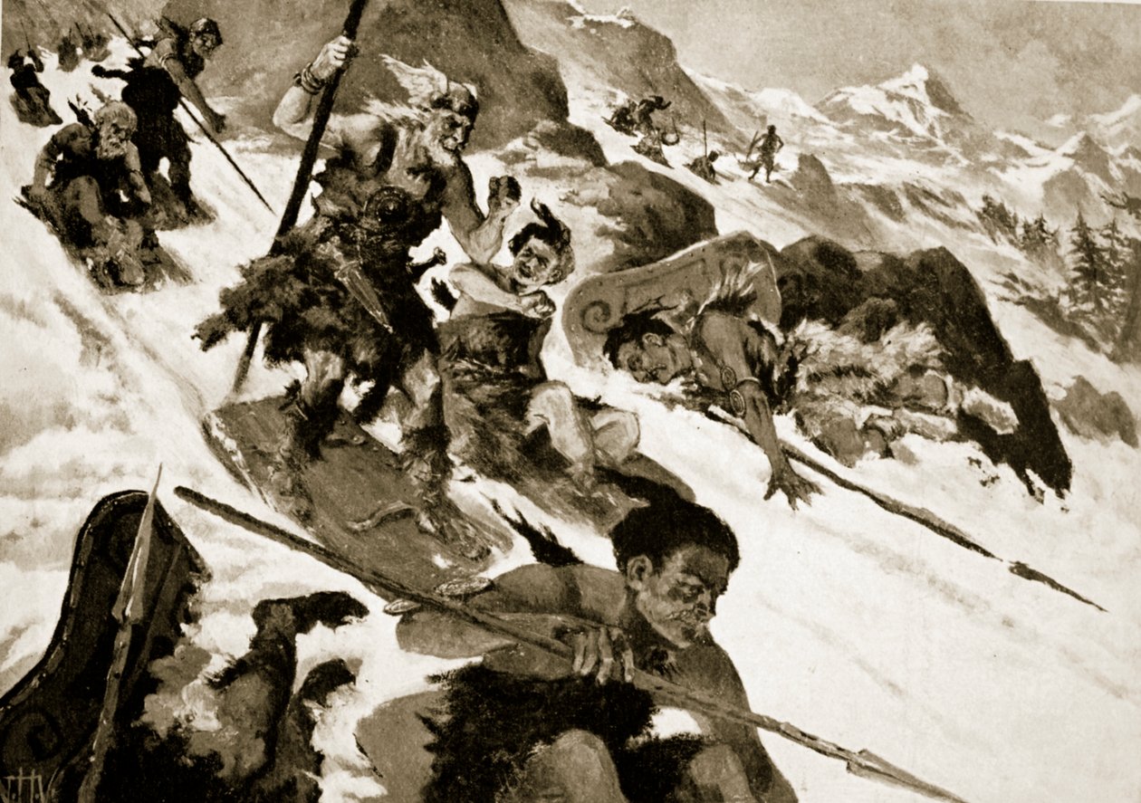 Cimbri az Alpokban alkotó: John Harris Valda