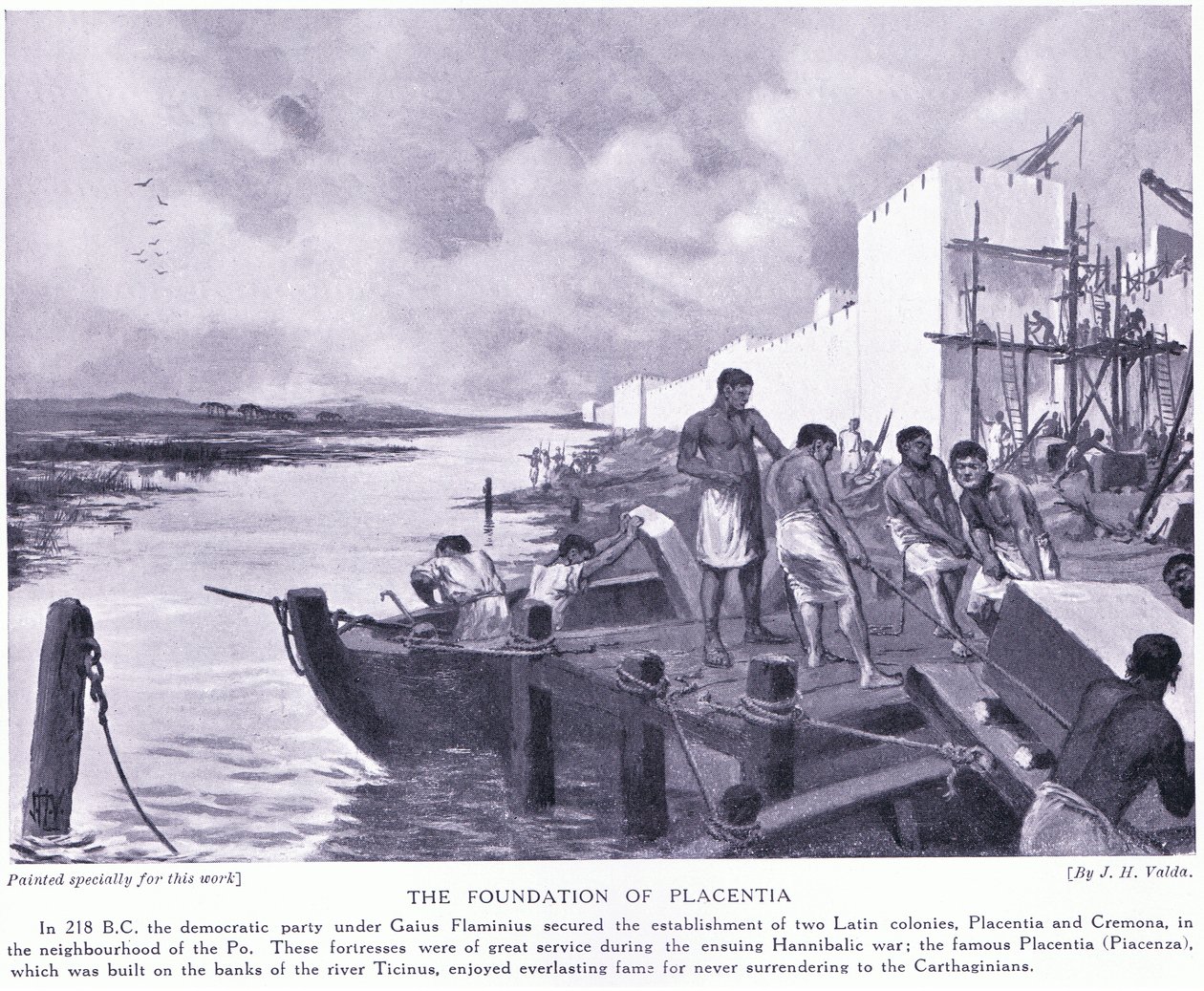 A Placentia alapítása Kr.e. 218-ban alkotó: John Harris Valda