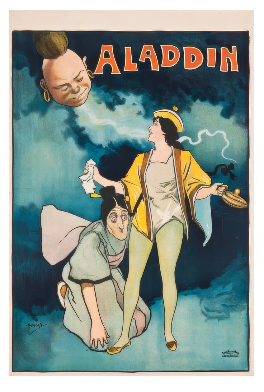 Aladdin / J. Hassall / Plakat, 1893-1899 alkotó: John Hassall