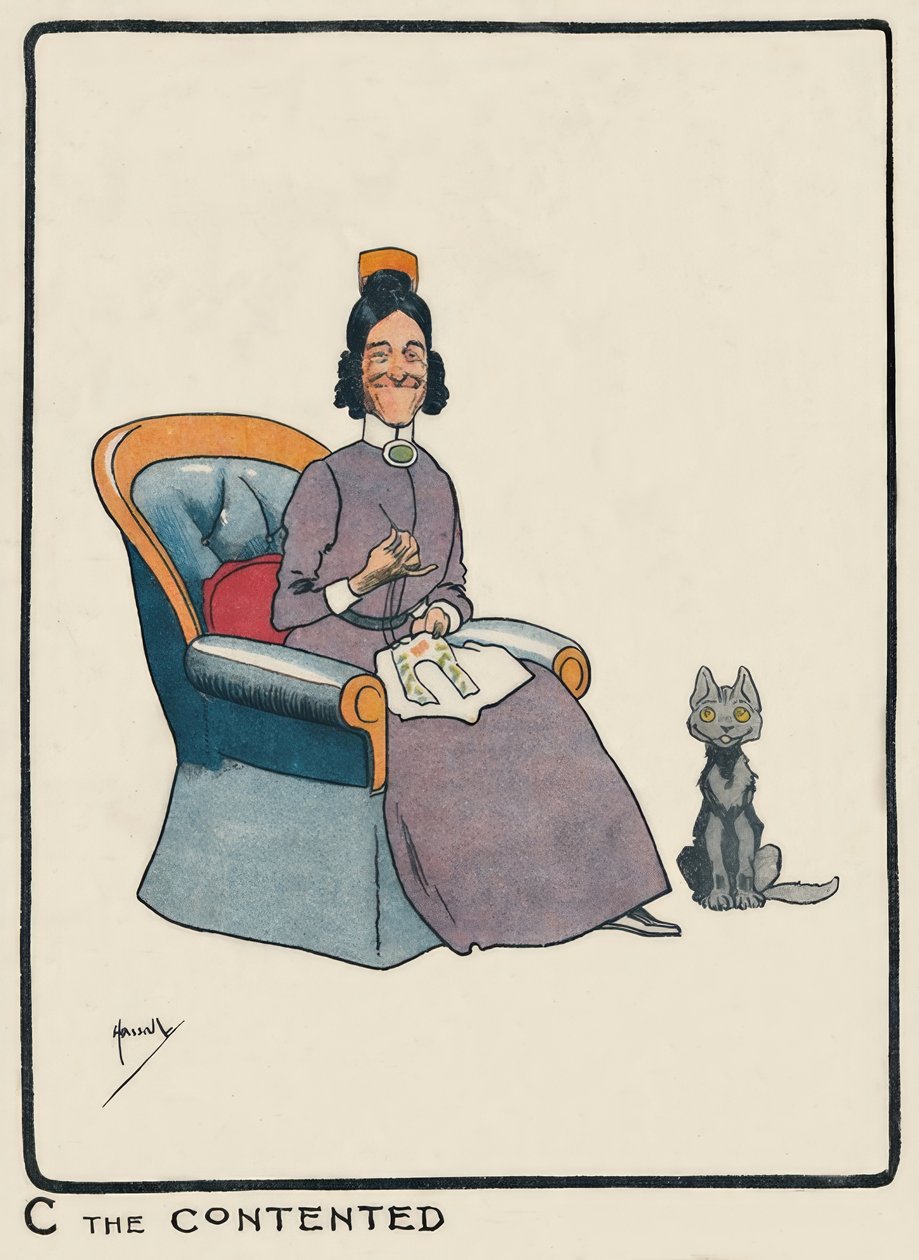 C az elégedett / J. Hassall / Zeichnung, 1903 alkotó: John Hassall