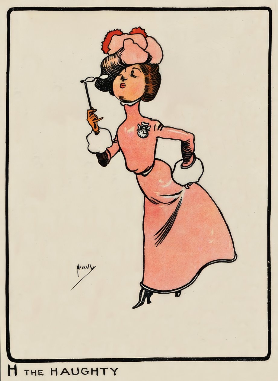 H a gőgös / J. Hassall / Zeichnung, 1903 alkotó: John Hassall