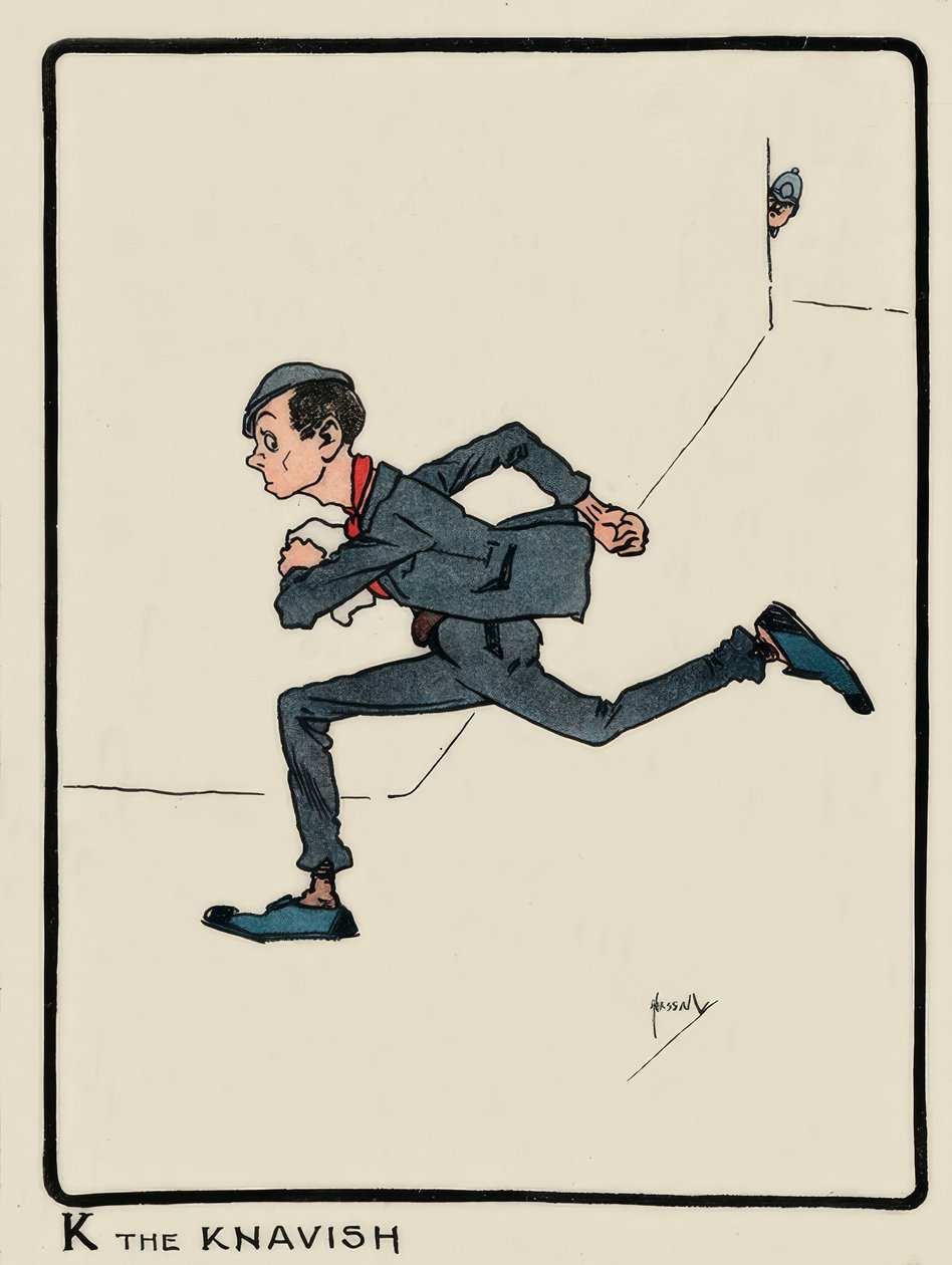 K a Knavis / J. Hassall / rajz, 1903 alkotó: John Hassall