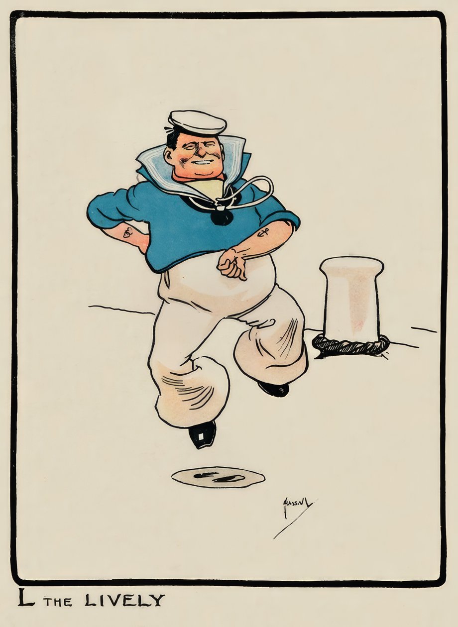L az élénk / J. Hassall / Zeichnung, 1903 alkotó: John Hassall