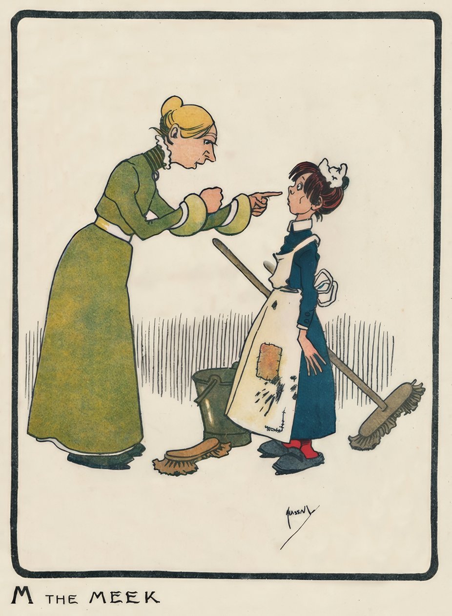 M the Meek / J. Hassall / Zeichnung, 1903 alkotó: John Hassall
