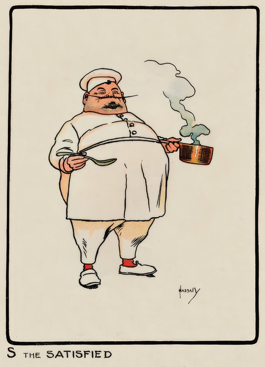 S az elégedettek / J. Hassall / Zeichnung, 1903 alkotó: John Hassall