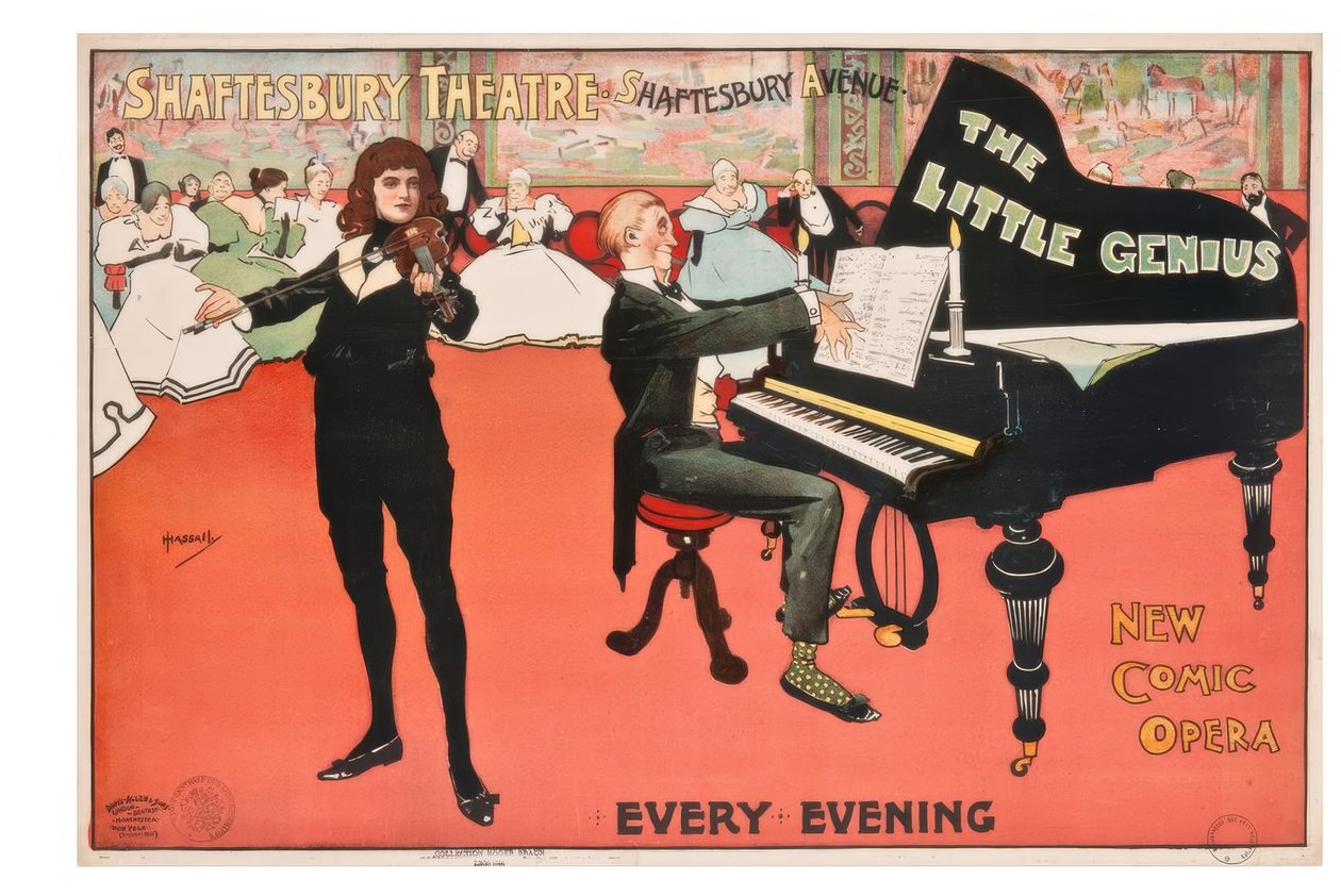 "Shaftesbury Színház" / J. Hassall / Plakat, 1896 alkotó: John Hassall