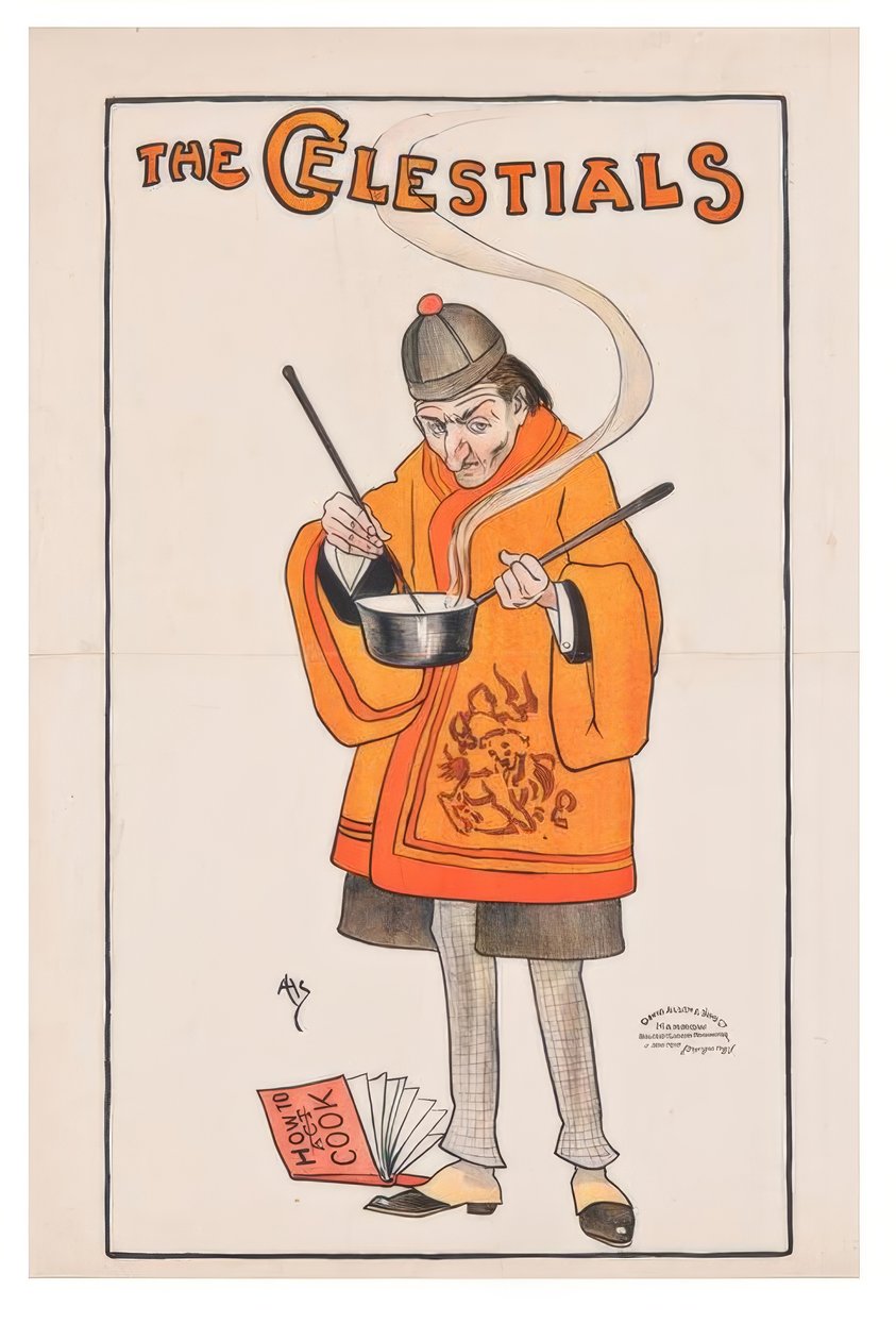 "Az égiek" / J. Hassalls / Plakat, 1895-1899 alkotó: John Hassall