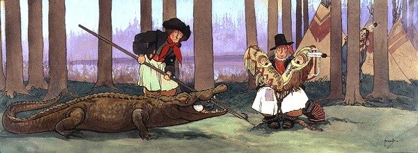 A kalózt, Gentleman Starkyt a Redskins elfogta, és nyomorult. Smee elénekli a kalóz dal egy versét Hook kapitánynak, aki jelenleg az Inside the Crocodile, 1906 körül alkotó: John Hassall