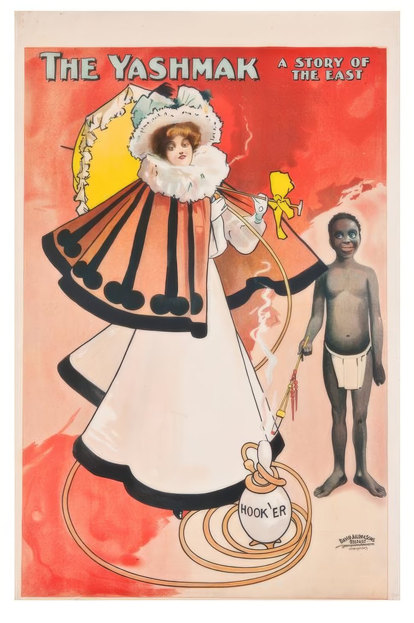 "A Yashmak, a kelet története" / J. Hassall / Plakat, 1897 alkotó: John Hassall