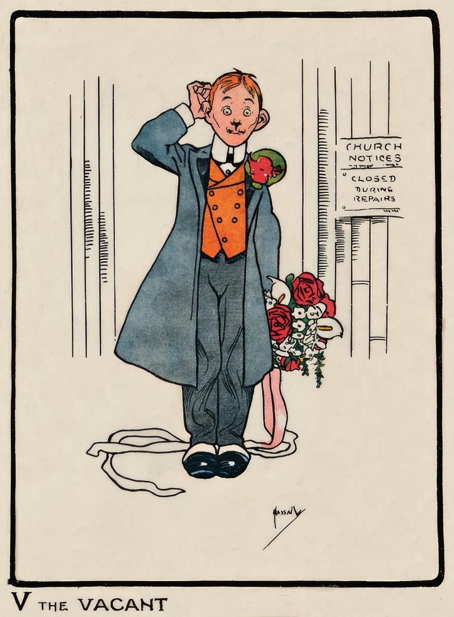 V a Vacant / J. Hassall / rajz, 1903 alkotó: John Hassall