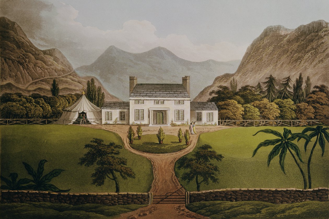 Bonaparte Mal-Maisonja St. Helenában, 1821 alkotó: John Hassell