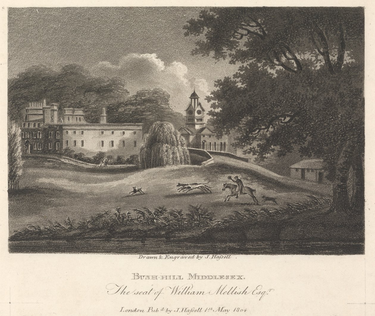 Bushhill, Middlesex, Külső külváros - Észak alkotó: John Hassell