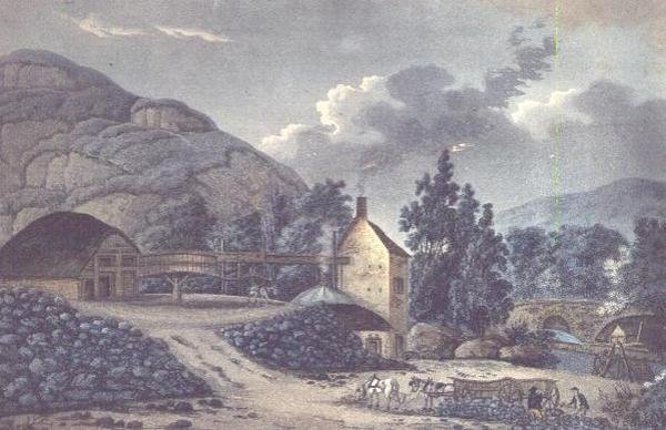 Coal Works – kilátás Neath közelében Glamorganshire-ben, Dél-Walesben alkotó: John Hassell