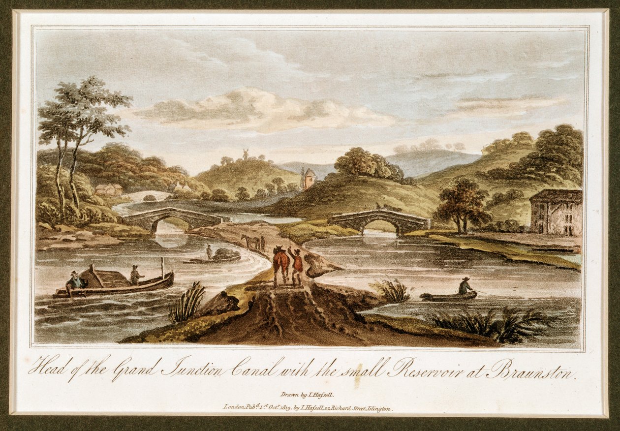 Grand Junction Canal, Braunston, Northamptonshire, 1819 alkotó: John Hassell