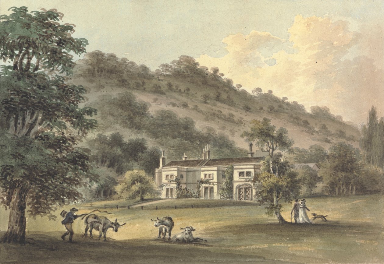 Grove Cottage, Box Hill, Surrey, a George Barclay székhelye. alkotó: John Hassell