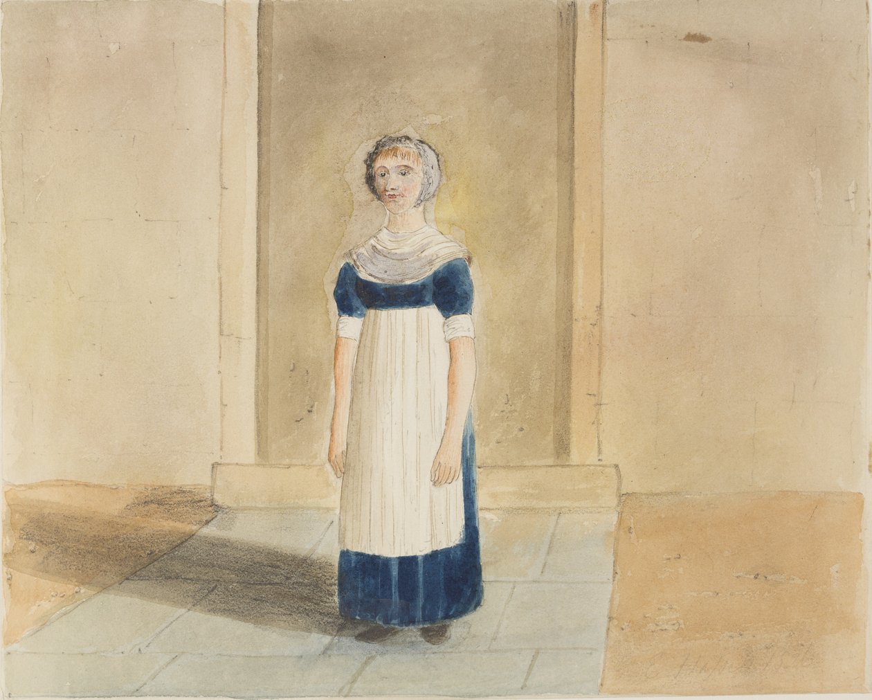 Portré a St Georges Charity School for Girls iskolából, King Street, Southwark, ma Newcomen Street, 1826 (wc papíron) alkotó: John Hassell