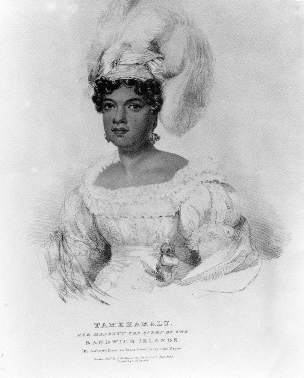 Tamehamalu, Őfelsége, a Sandwich-szigetek királynője, 1824 alkotó: John Hayter