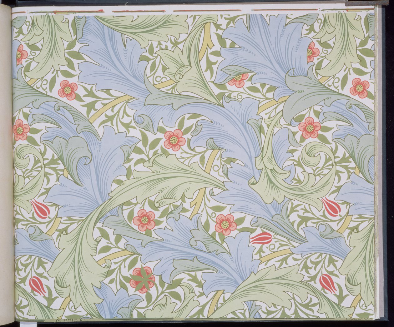 Granville tapéta, amelyet John Henry Dearle (1860-1932) tervezett a Morris and Company számára, 1896 alkotó: John Henry Dearle