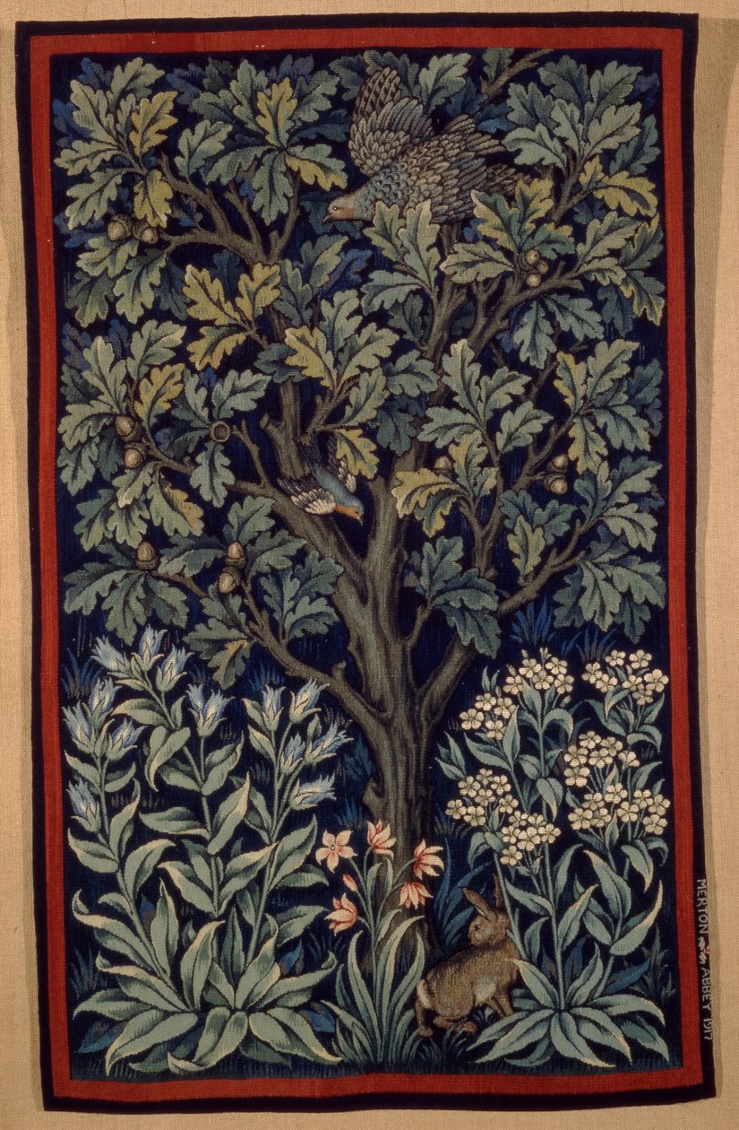 Tyúkfácán, készítette: Morris & Co. 1917 (szőttes) alkotó: John Henry Dearle