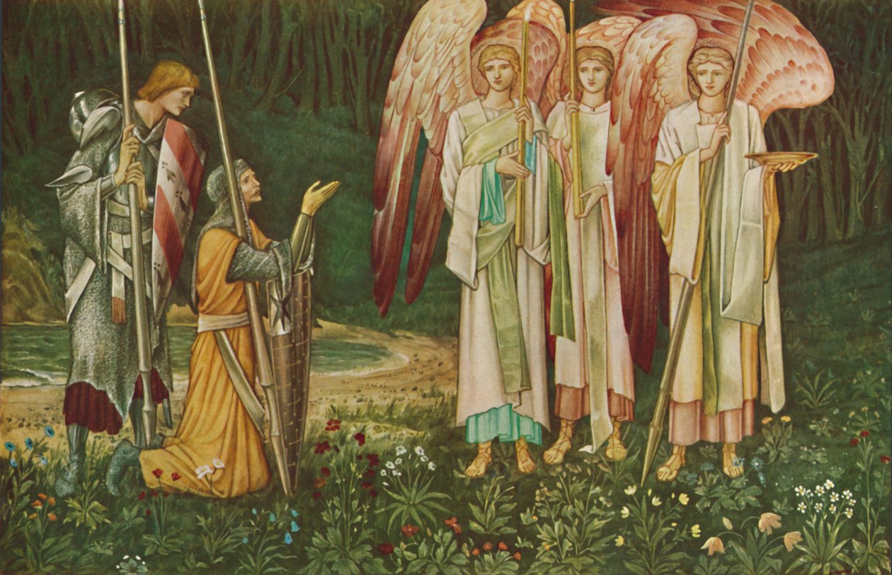 „A Szent Grál látomása”, 1891 alkotó: John Henry Dearle