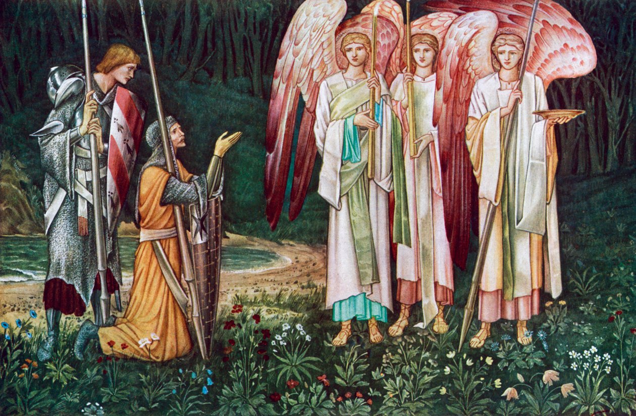 A Szent Grál látomása, 1891-1934. alkotó: John Henry Dearle