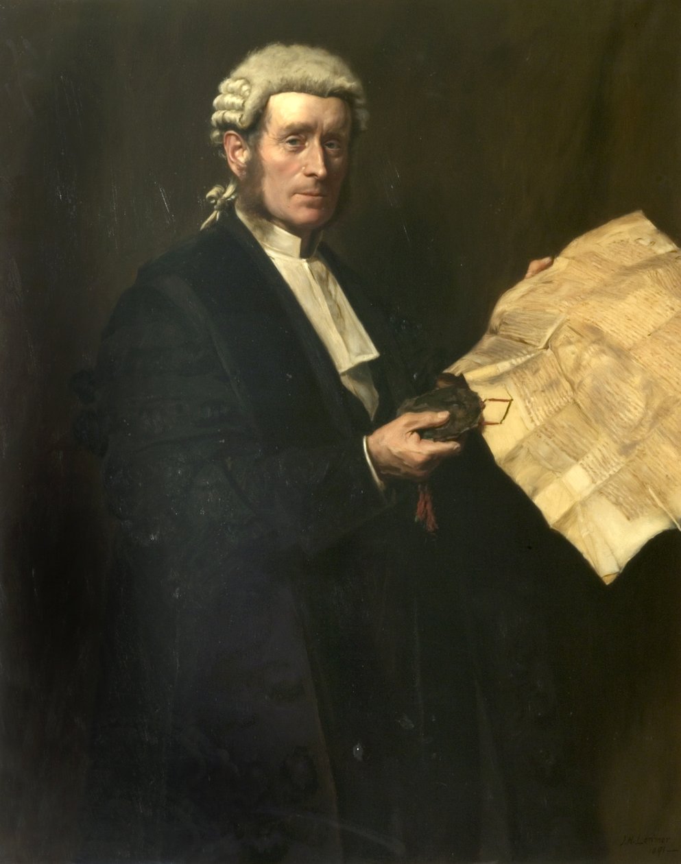 Sir Samuel George Johnson, KT, 1891 alkotó: John Henry Lorimer