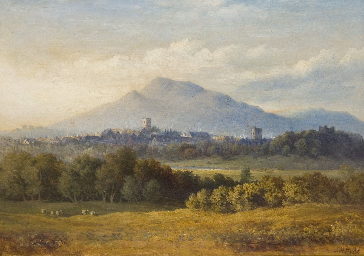 Abergavenny (Olaj, karton) alkotó: John Henry Mole