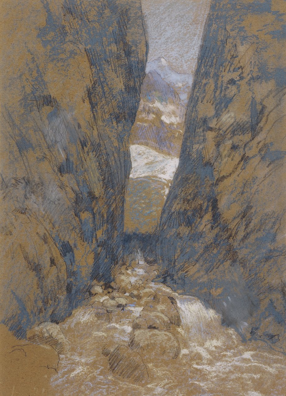 Hegyi szurdok alkotó: John Henry Twachtman
