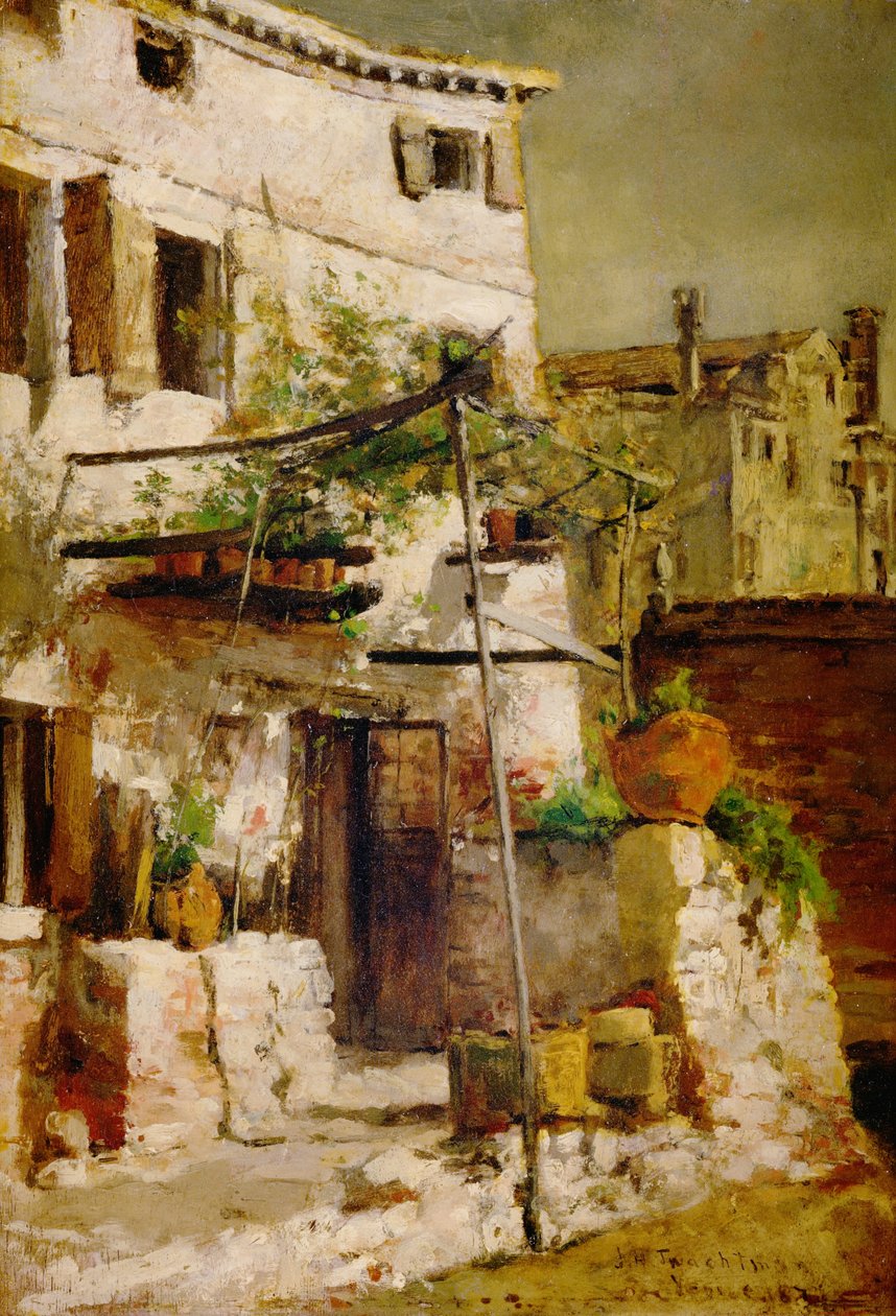 Egy velencei jelenet, 1877 alkotó: John Henry Twachtman