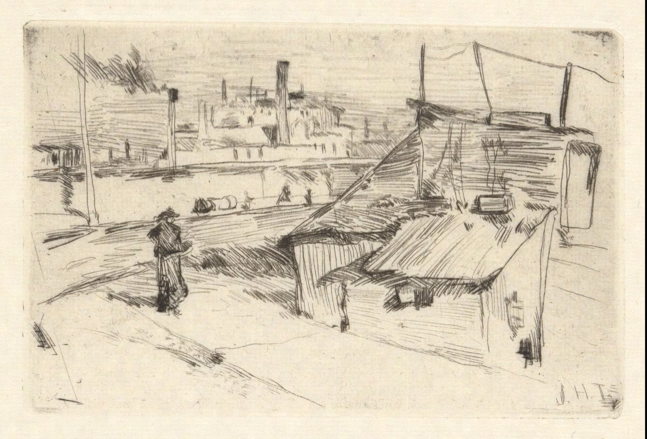 Bridgeport Shanties alkotó: John Henry Twachtman