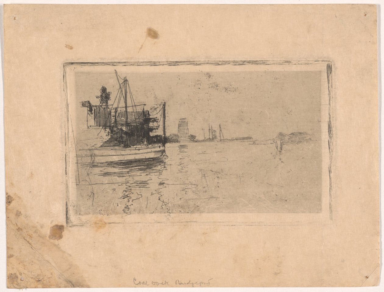 Széndokk, Bridgeport alkotó: John Henry Twachtman