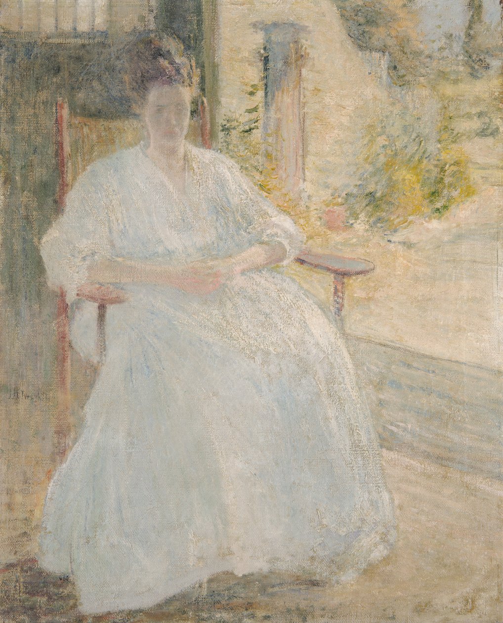 Ábra a Sunlight Artist feleségében, kb. 1890-1900. alkotó: John Henry Twachtman